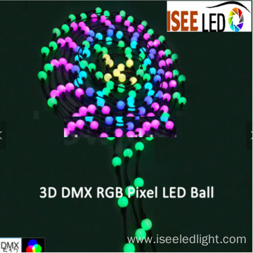 DC15V dmx rgb color pixel 3d ball sphere